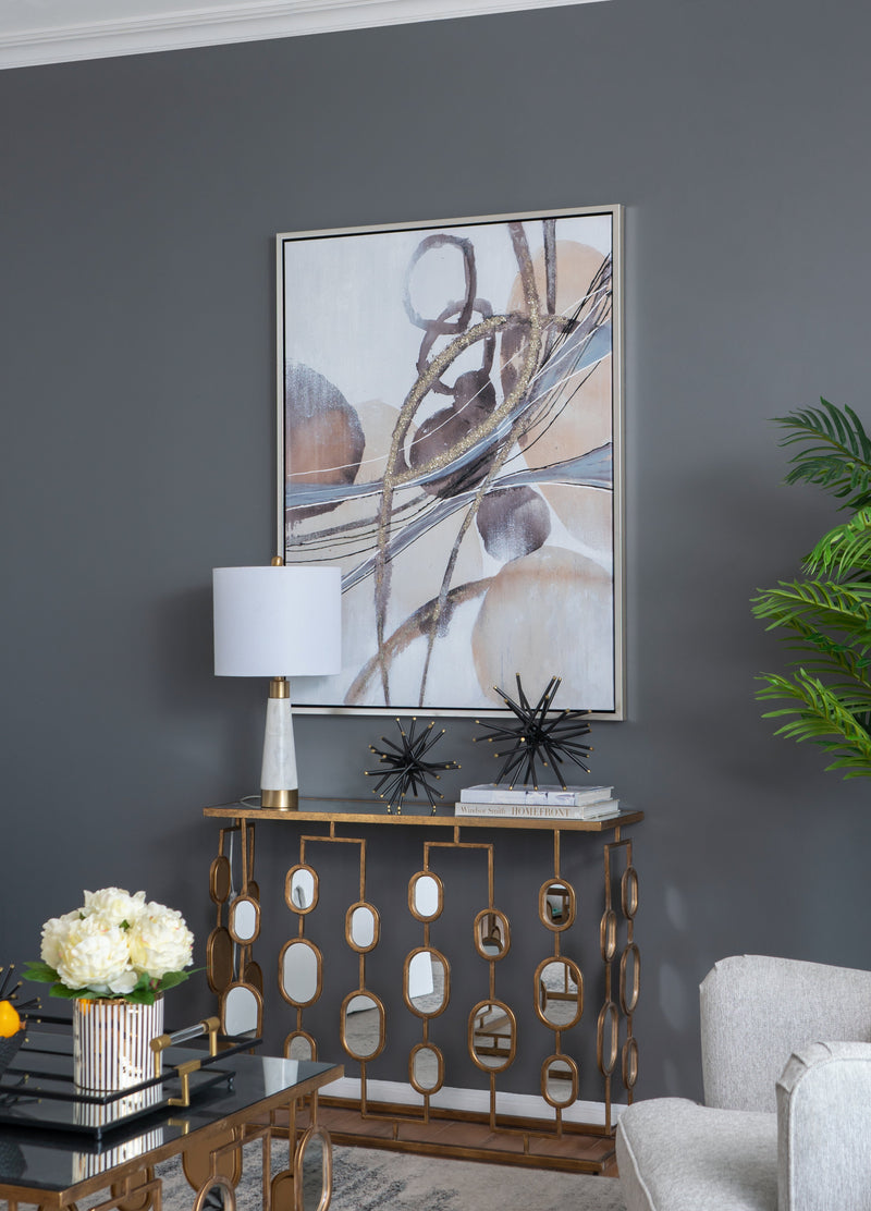 Rectangle Abstract Watercolor Oil Painting, photo 10 of 10