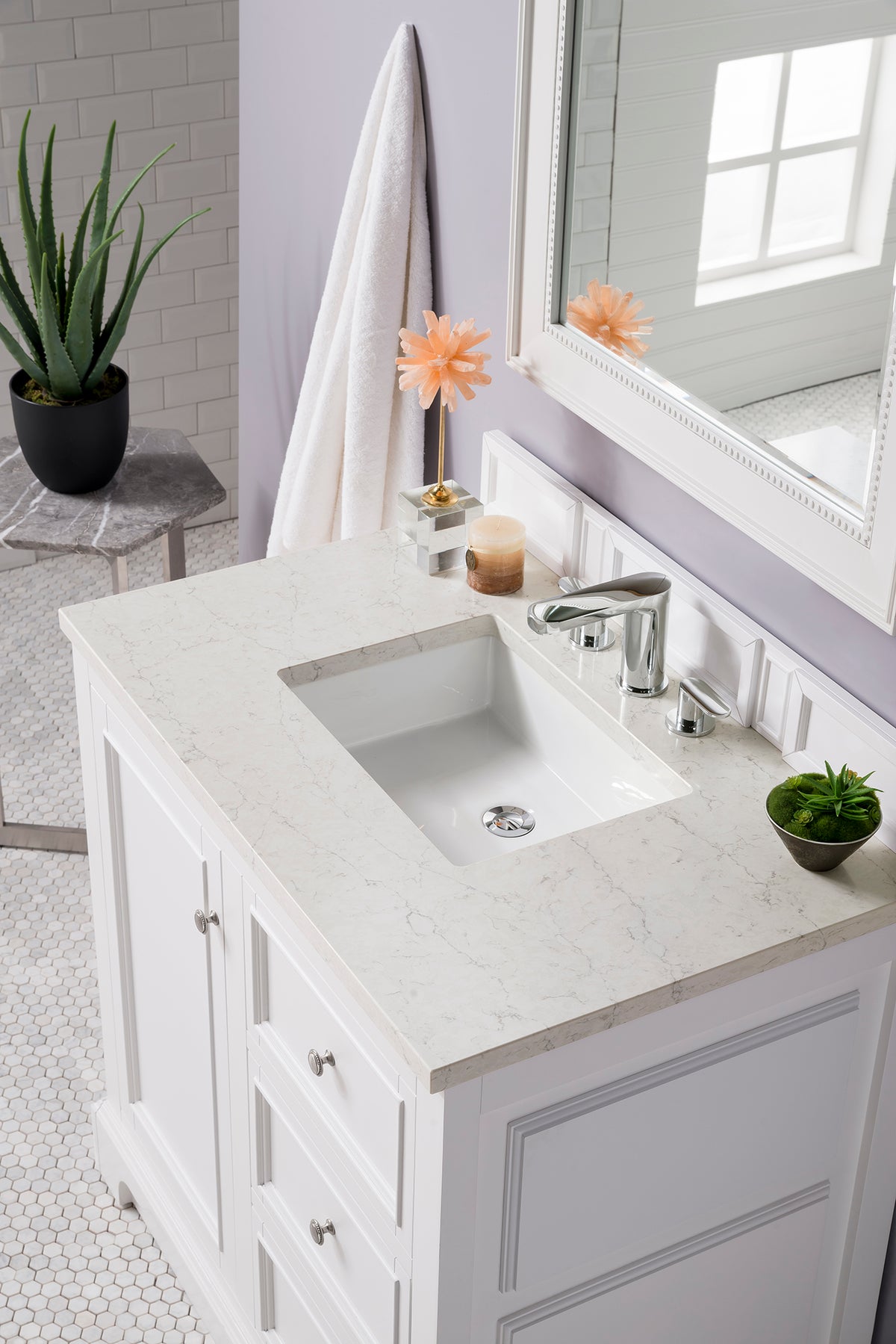 James Martin De Soto 36" Single Bathroom Vanity, Bright White, view 38