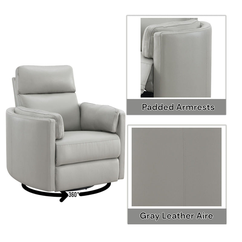Sagen Glider Recliner With Swivel - Comfortable Recline and 360° Swivel - Beige, photo 9 of 12