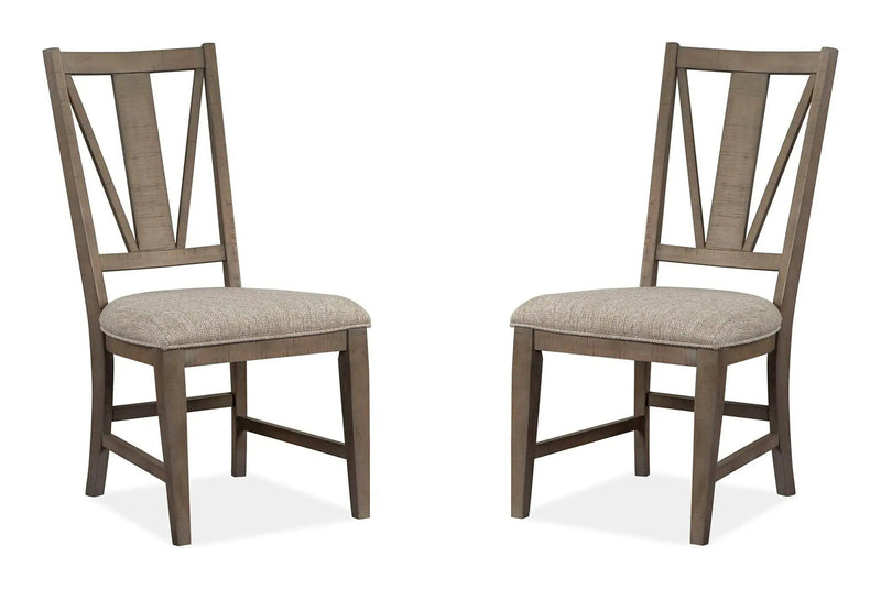 Paxton Place - Dining Side Chair With Upholstered Seat (Set of 2) - Dovetail Gray by Unique Piece Furniture