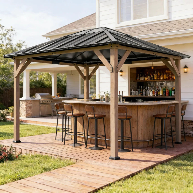 Spacious Outdoor Hardtop Gazebo by HouseOfZazla