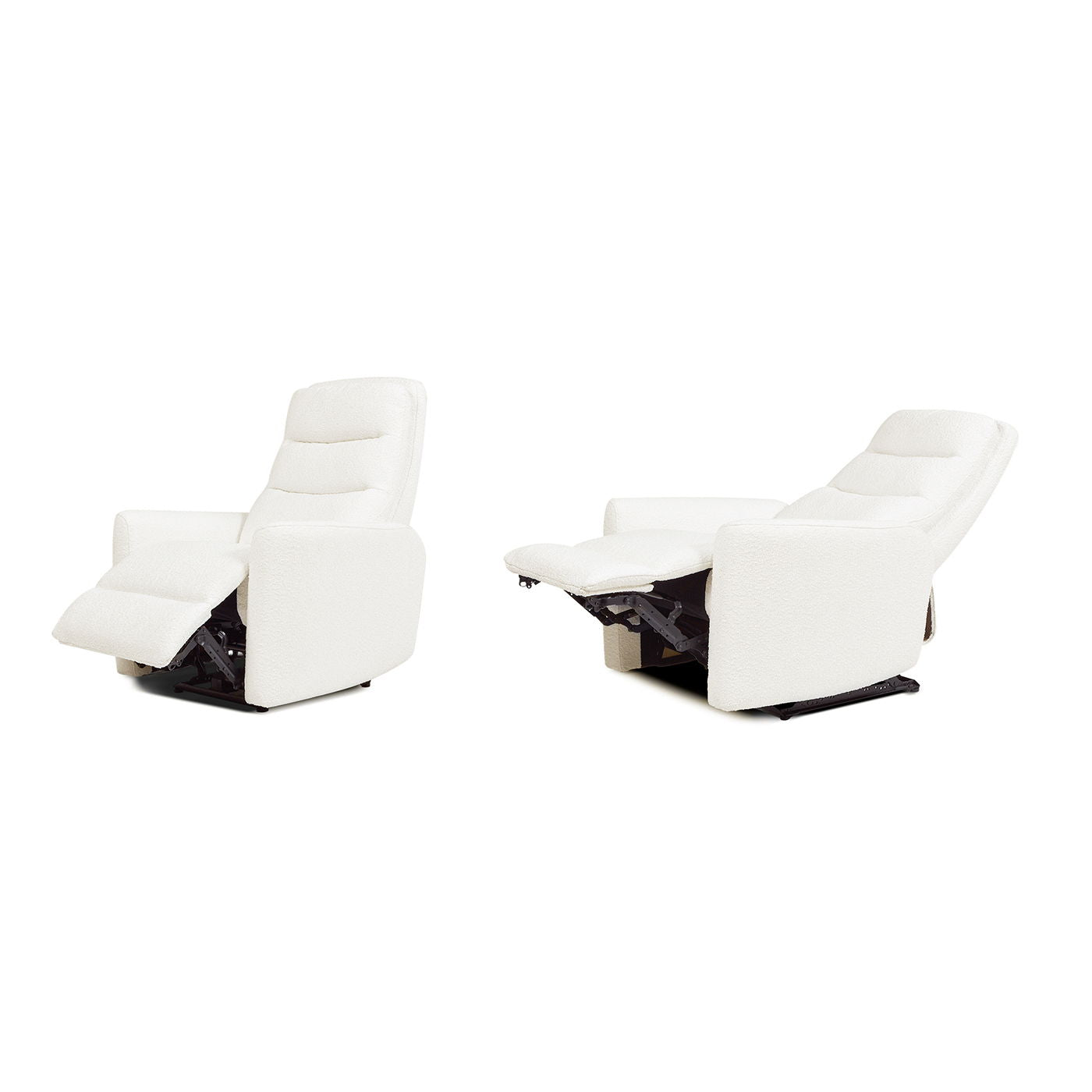 Bloomy - High Back Power Recliner Motion Chair - Chiffon White by HouseOfZazla