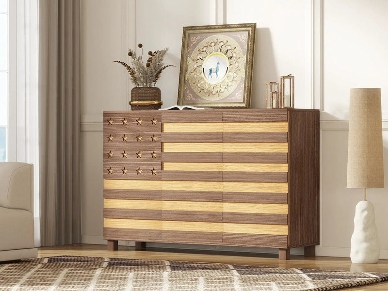 55-Inch Hand-Carved Buffet Sideboard Cabinet by HouseOfZazla