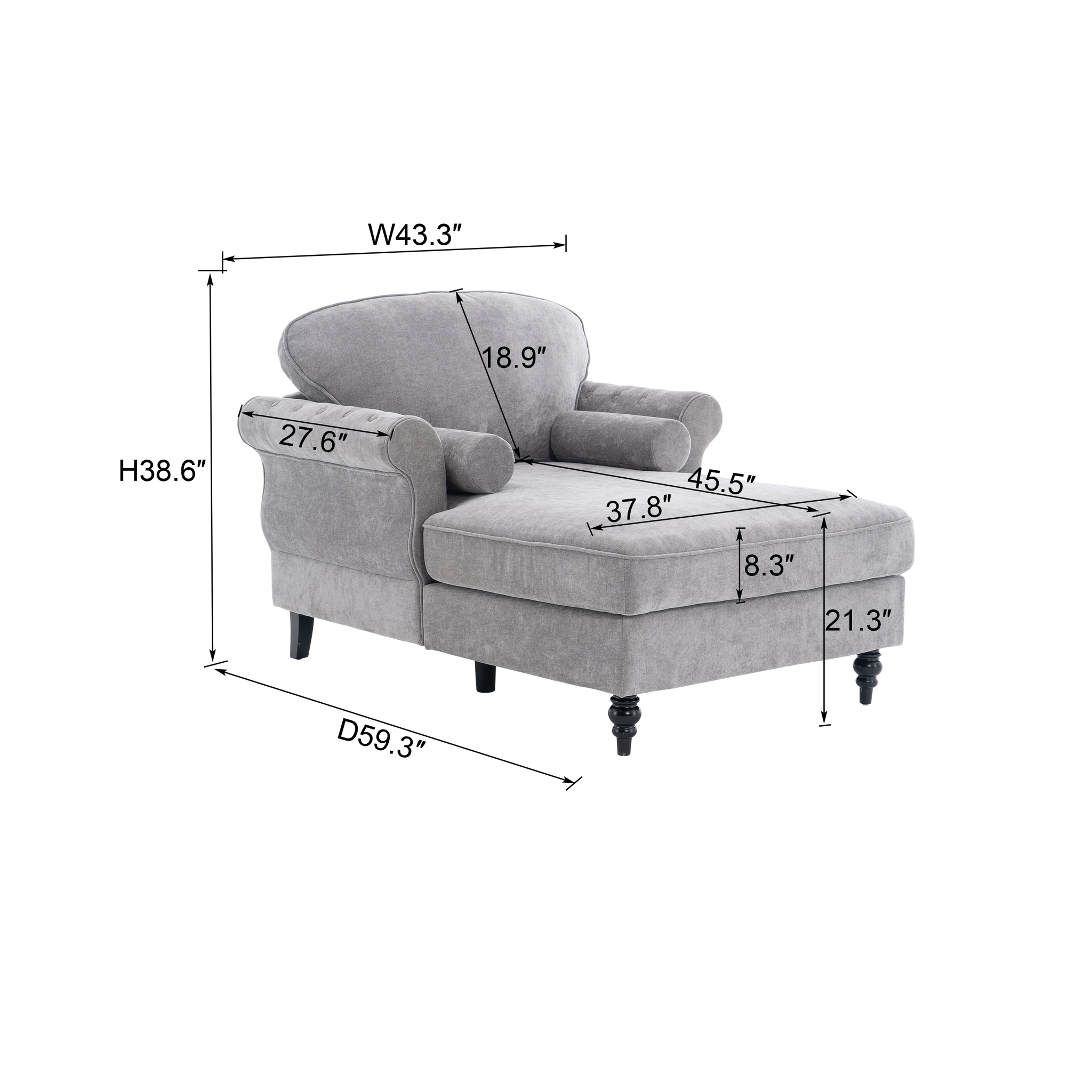 Oversized Chaise Lounge Indoor by HouseOfZazla