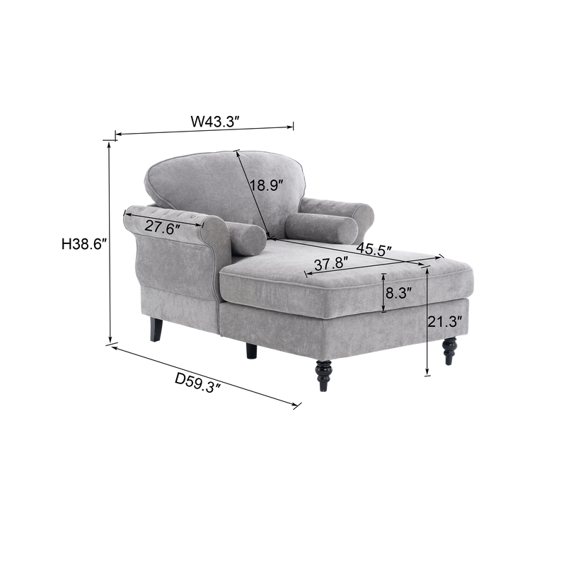 Oversized Chaise Lounge Indoor by HouseOfZazla
