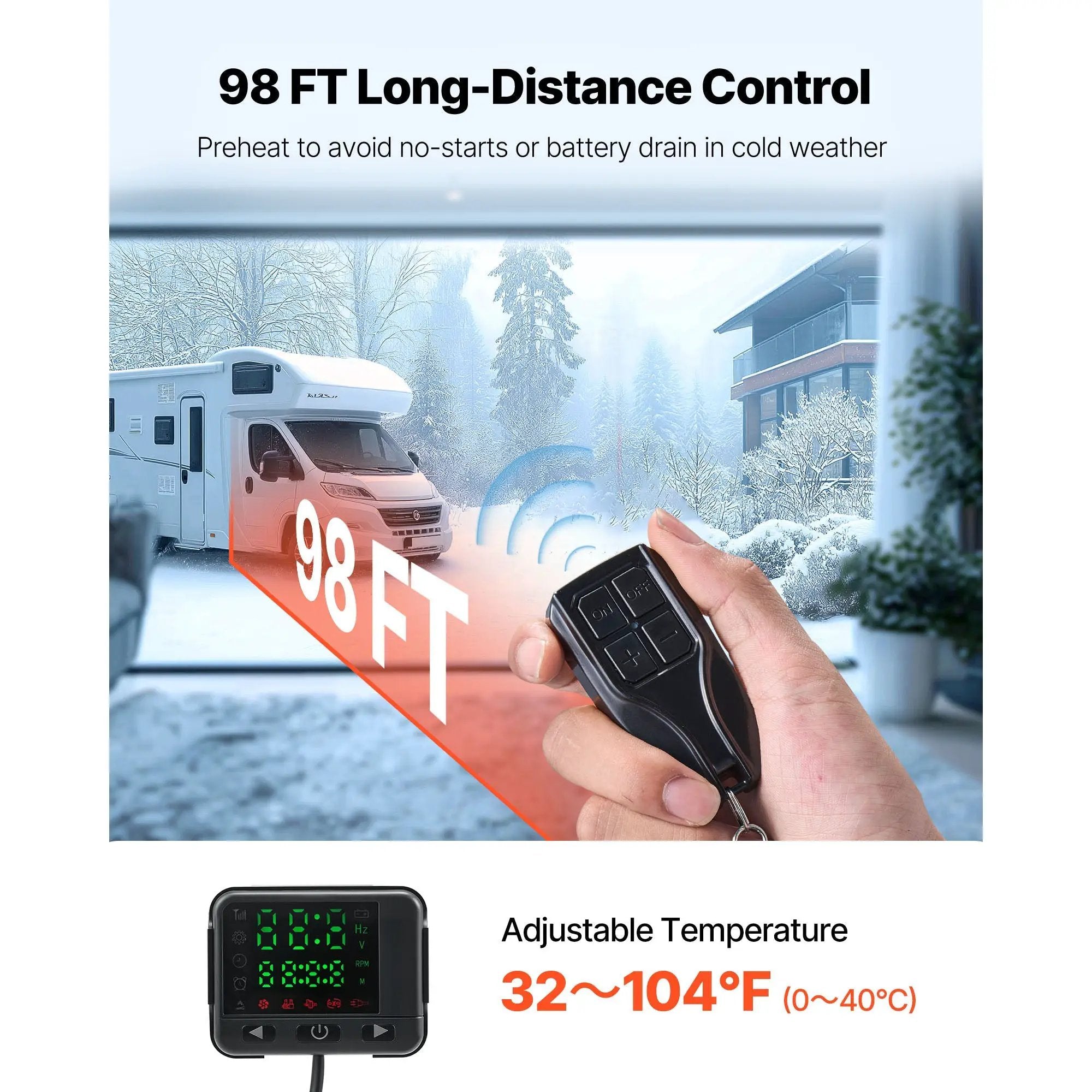 Diesel Air Heater Diesel Parking Heater 8 kW DC 12-24V with Remote Control by HouseOfZazla