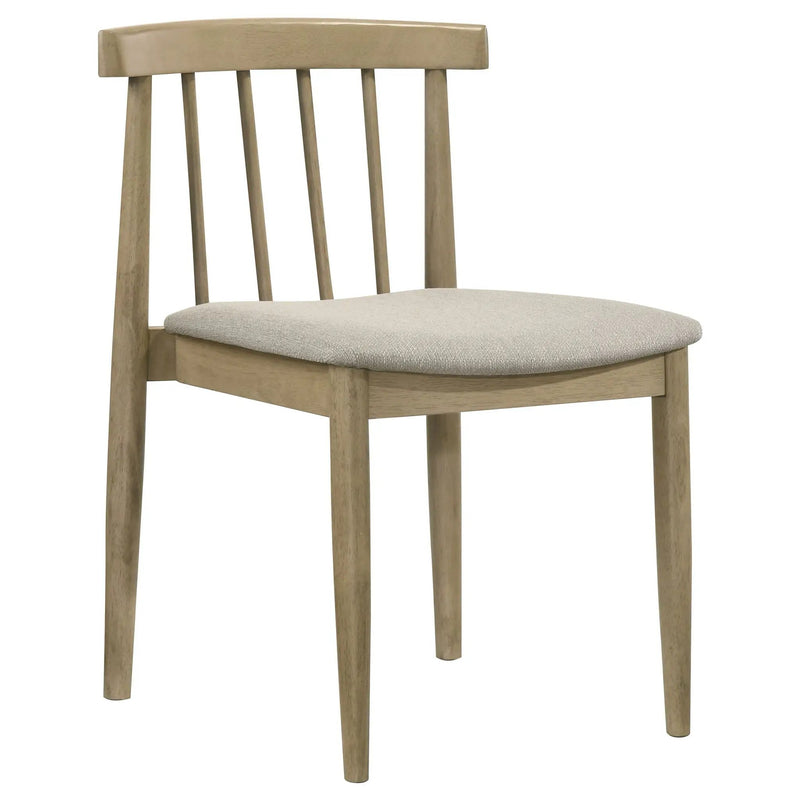 Cullen Dining Side Chair Upholstered Seat Natural Oak (Set of 2) by Unique Piece Furniture