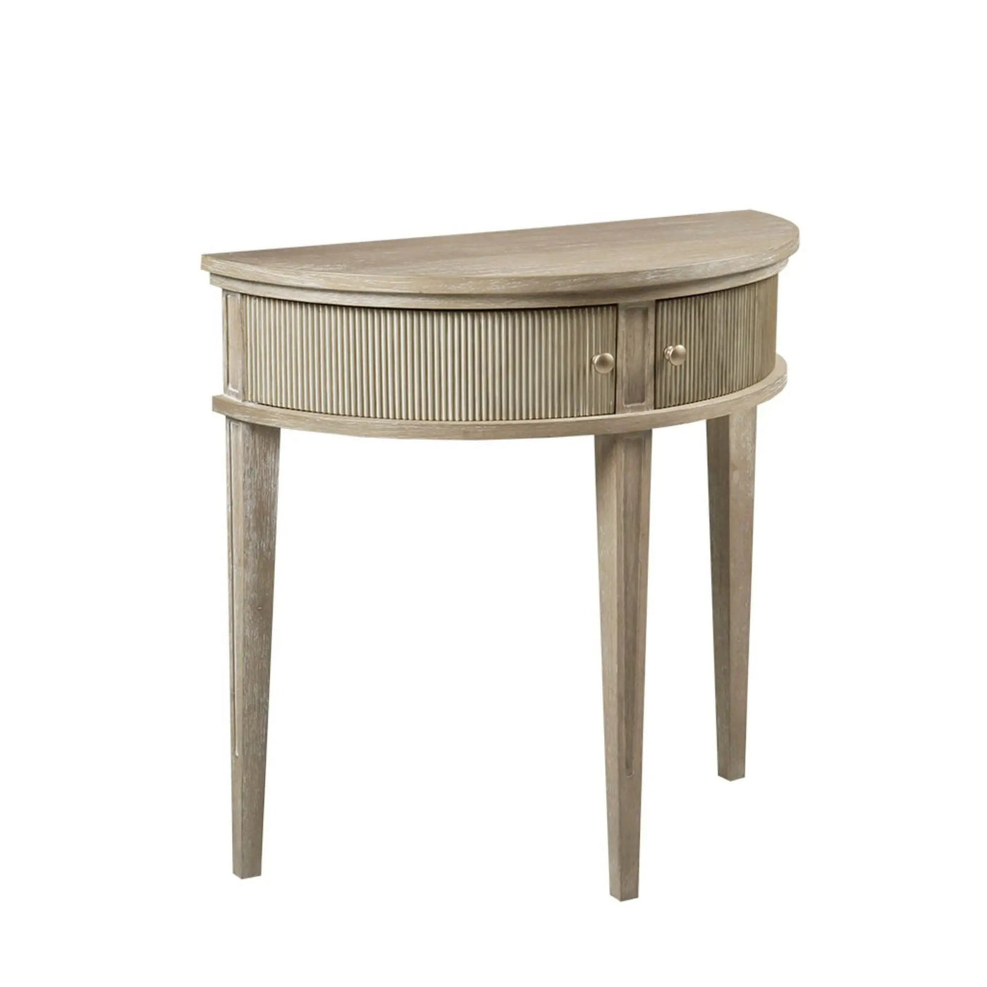 Vintage Inspired Storage Console Table With Fluted Doors by HouseOfZazla