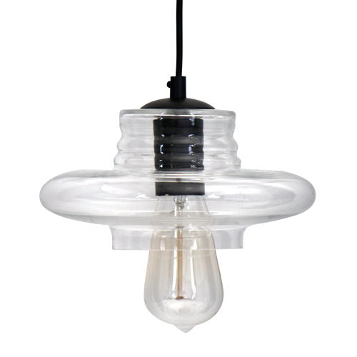 Torus - Saucer Industrial Pendant - Clear by HouseOfZazla