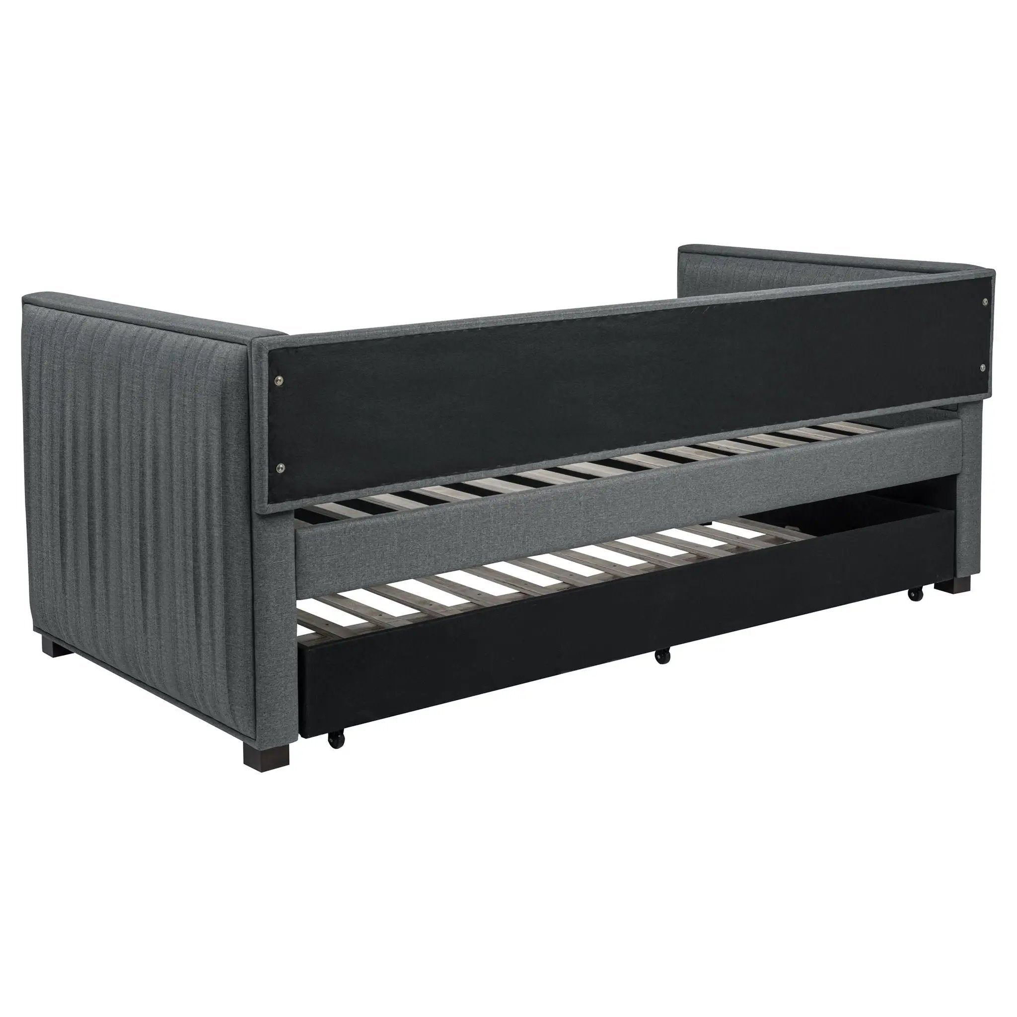 Brodie Upholstered Twin Daybed with Trundle Grey by Unique Piece Furniture