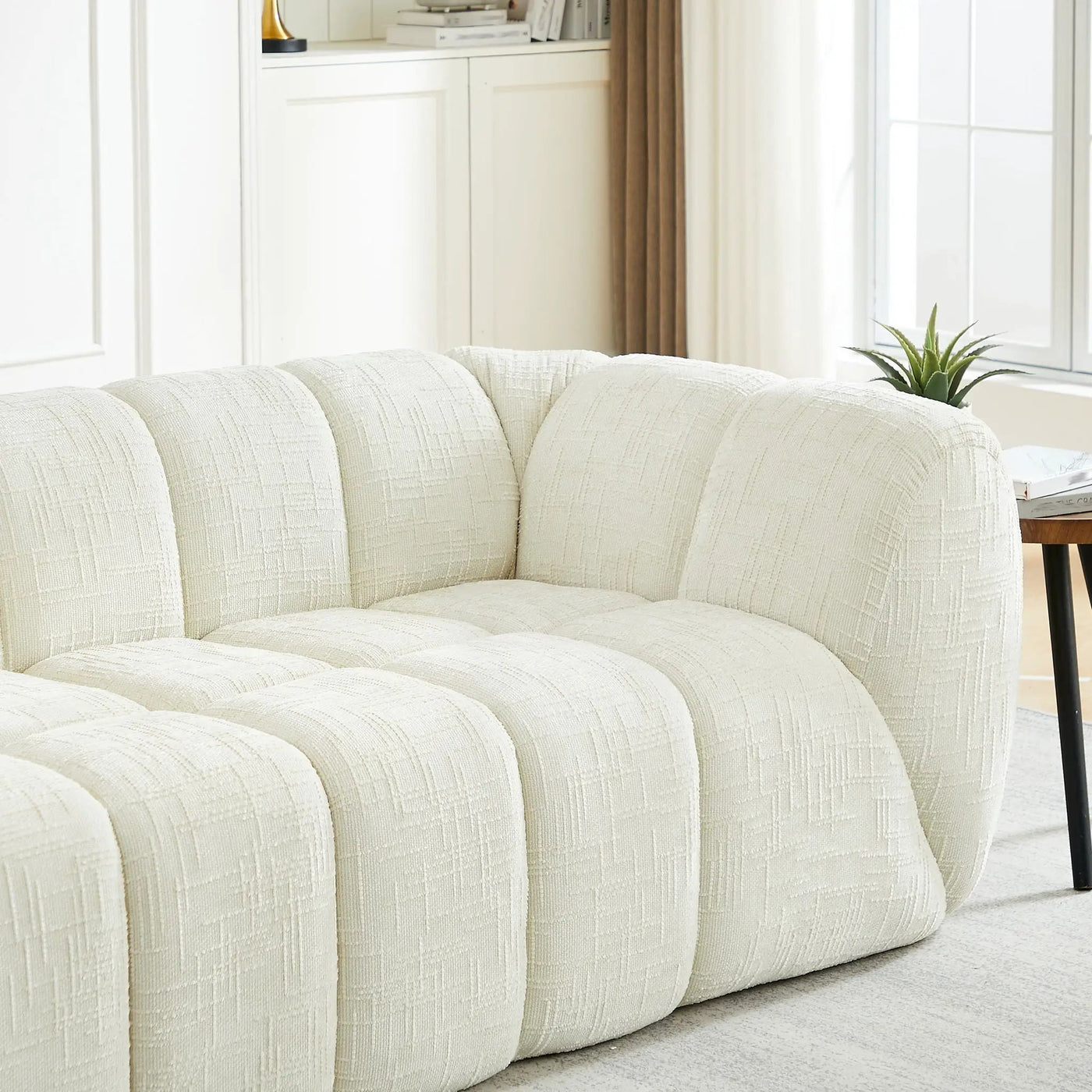 Modern Sofa With Piano Key Backrest by HouseOfZazla