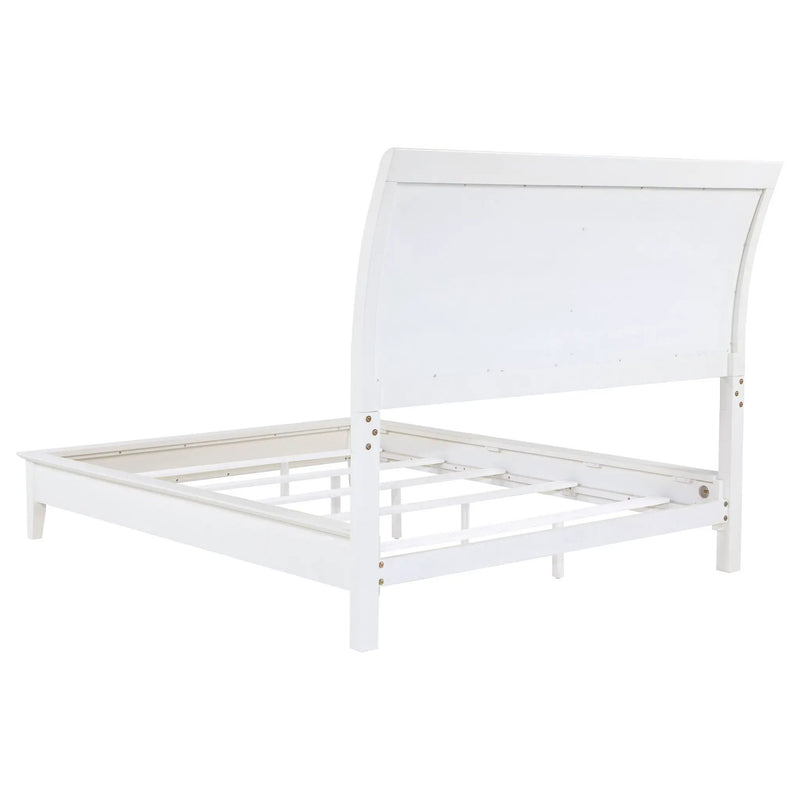 Bexhill 56-inch Upholstered California King Panel Bed White by Unique Piece Furniture