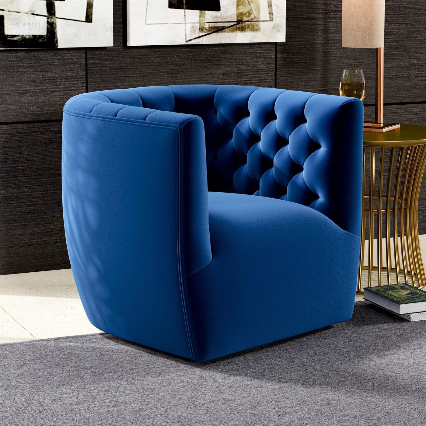 Delaney - Ergonomic Design Swivel Chair by HouseOfZazla