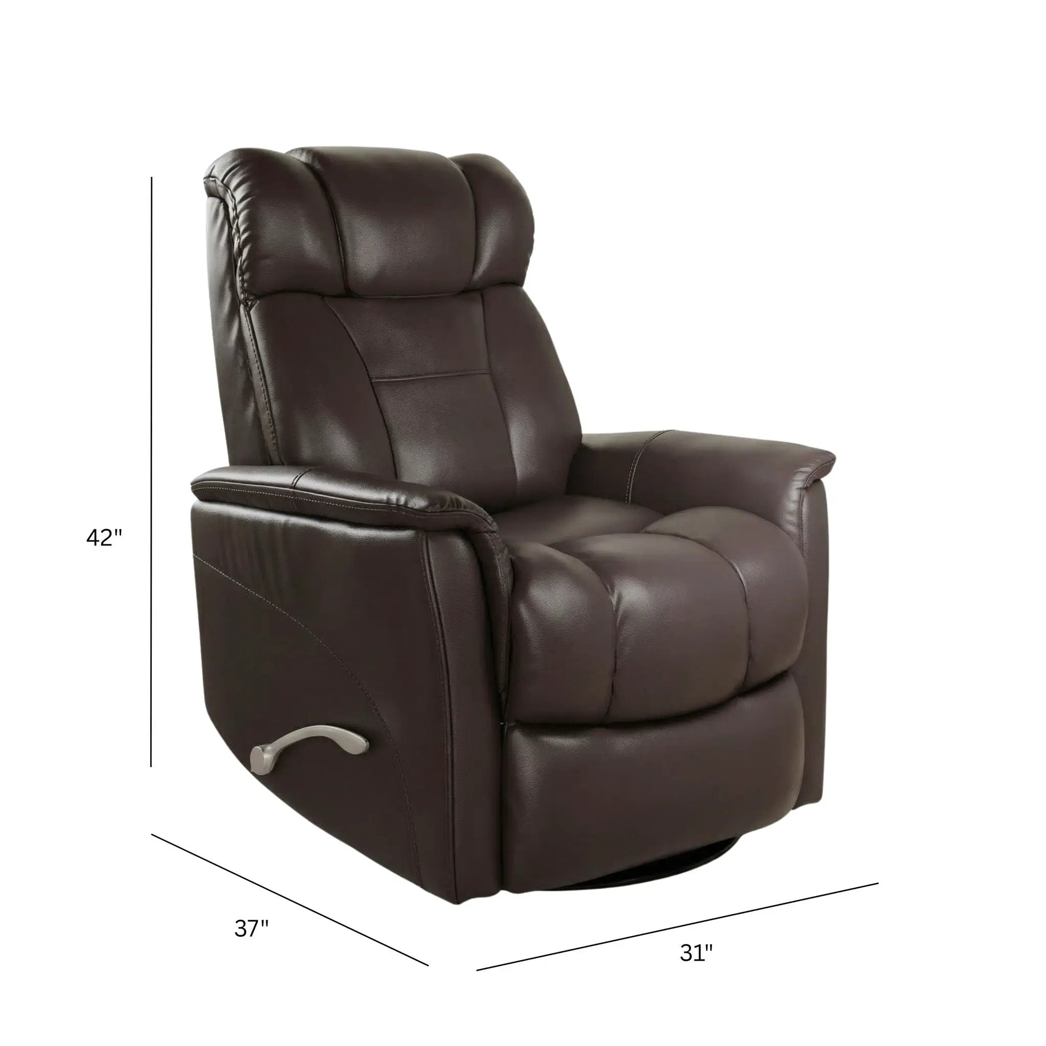 Bentley - Swivel Glider Recliner With Manual Adjustable Headrest & Footrest by Unique Piece Furniture