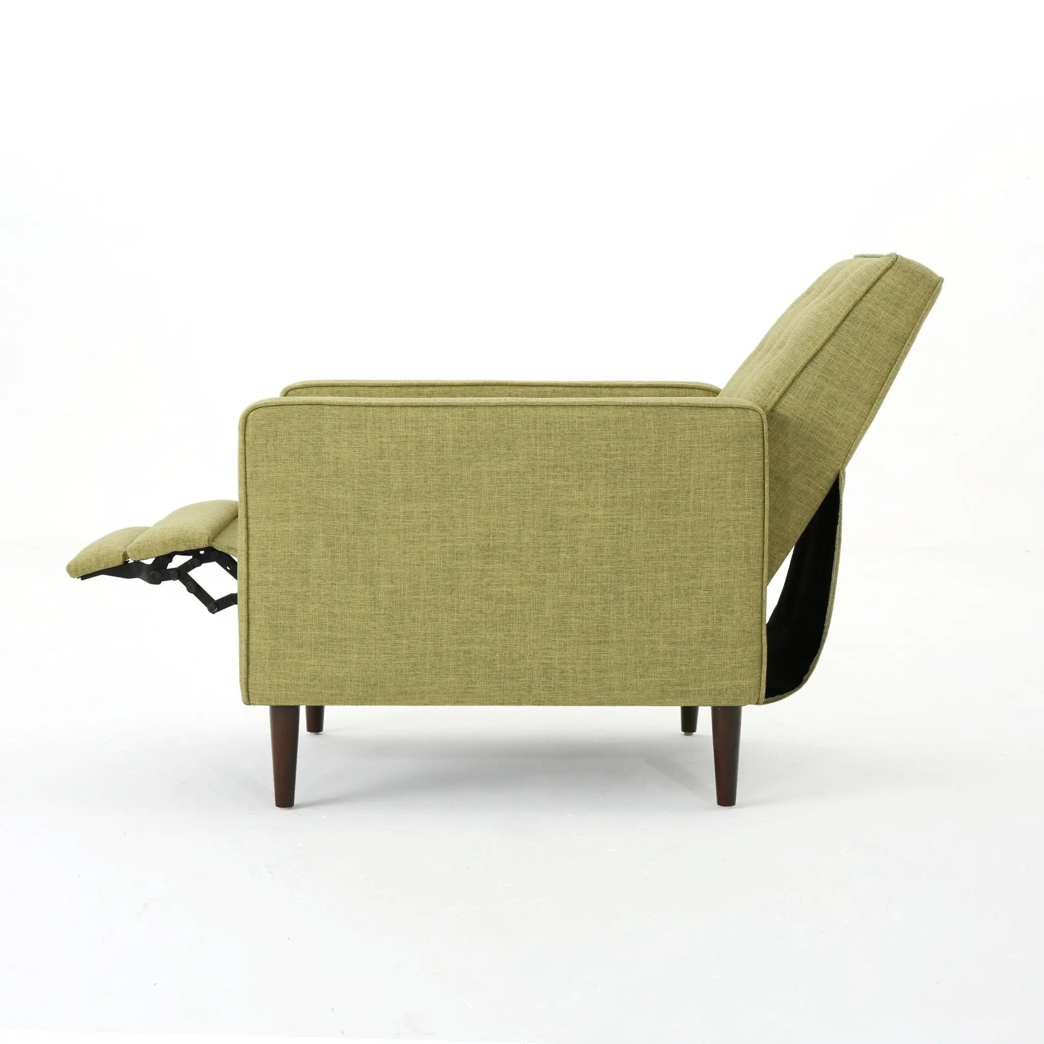 Mid-Century Modern Recliner With Button Tufted Waffle Stitch by HouseOfZazla
