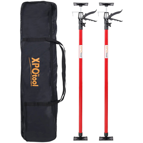 Adjustable Support Pole System for Drywalls and Cabinets with Carry Bag