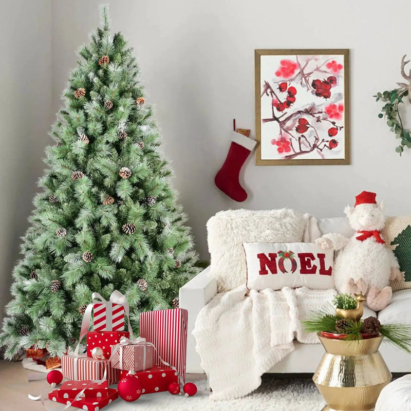9Ft Christmas Tree with 122 Pine Cones by HouseOfZazla