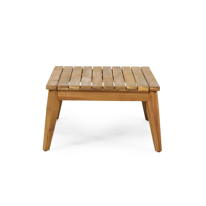 Hueber Outdoor And Rope 4 Seater Chat Set With Cushions - Teak by HouseOfZazla