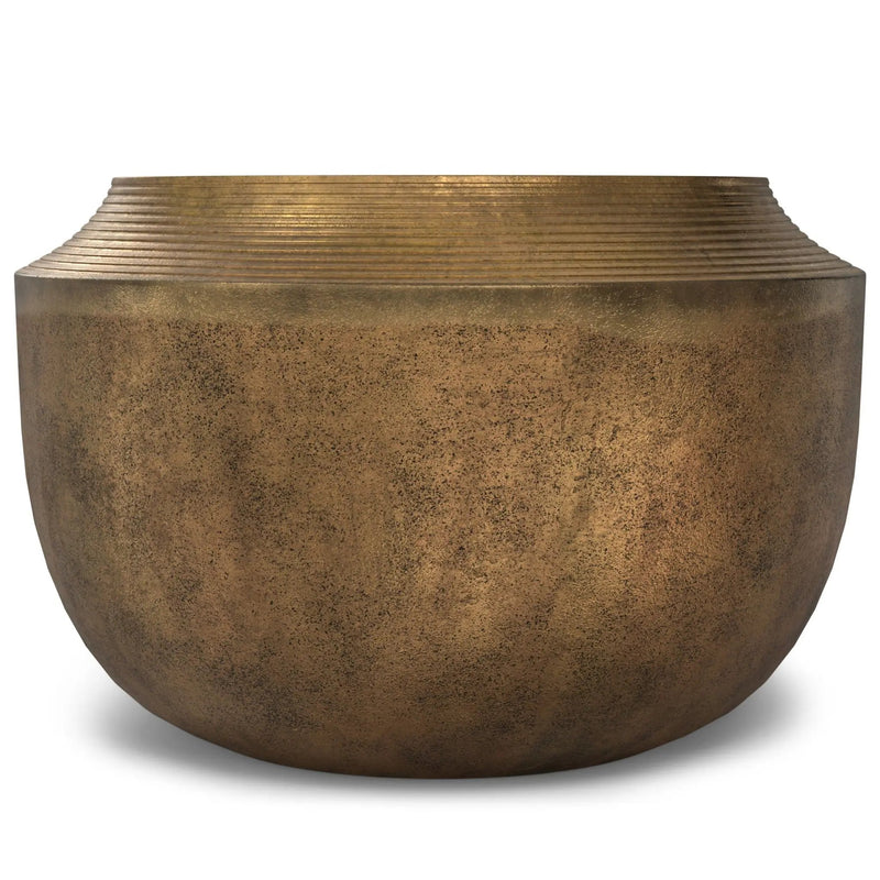 Timmons - Cast Aluminum Coffee Table - Brown by HouseOfZazla