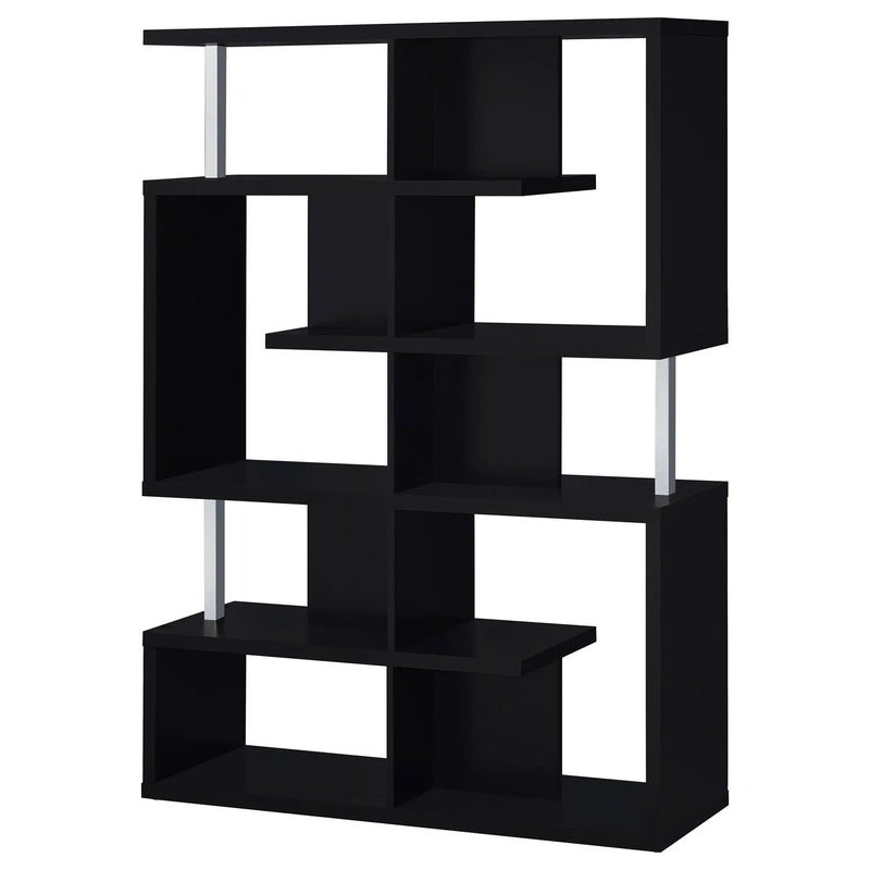Copper - 5 Shelf Bookshelf Storage Unit - Black by HouseOfZazla