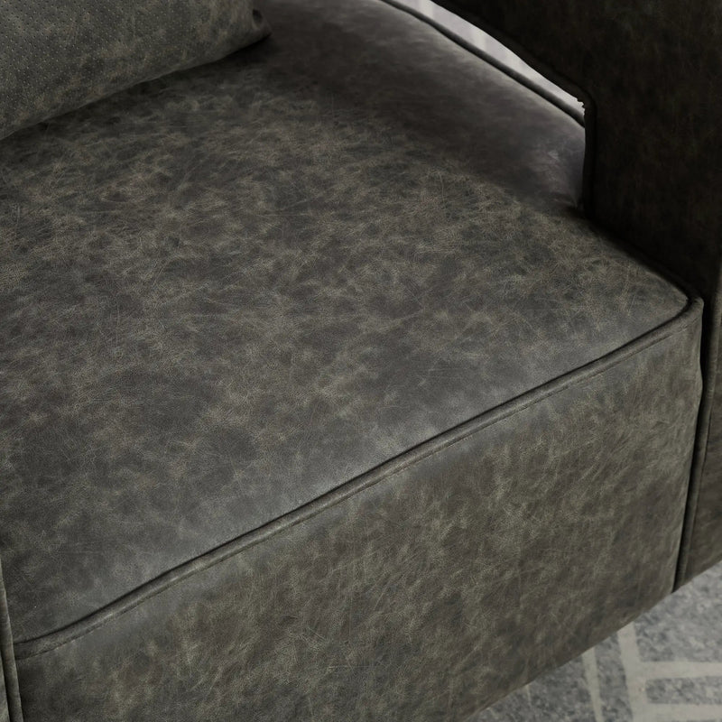 29.1"W Swivel Accent Open Back Barrel Chair by HouseOfZazla