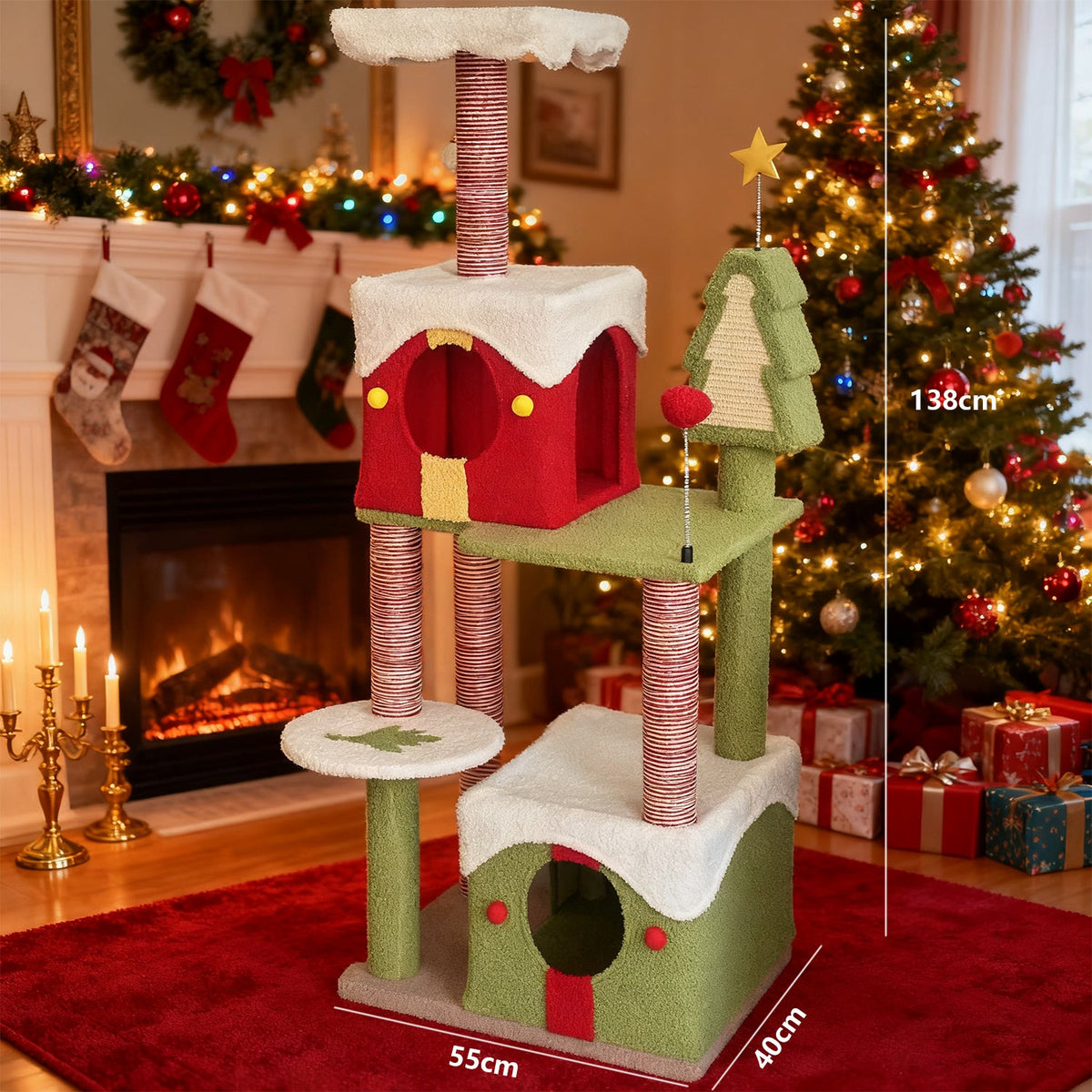 CY14 Christmas Cat Tree, photo 2 of 10