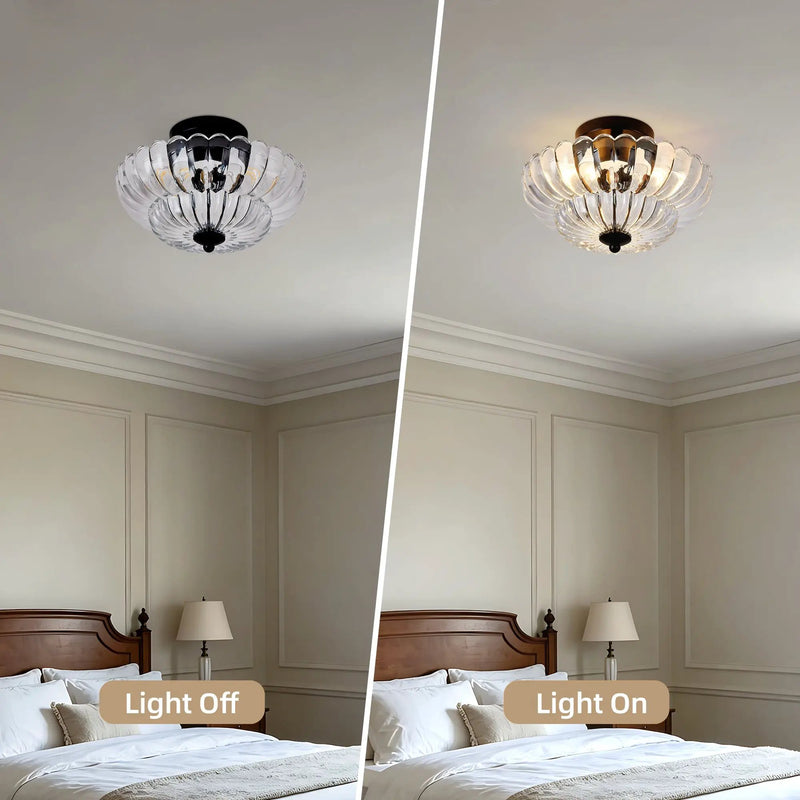 Smoky Semi Flush Mount Ceiling Light by HouseOfZazla