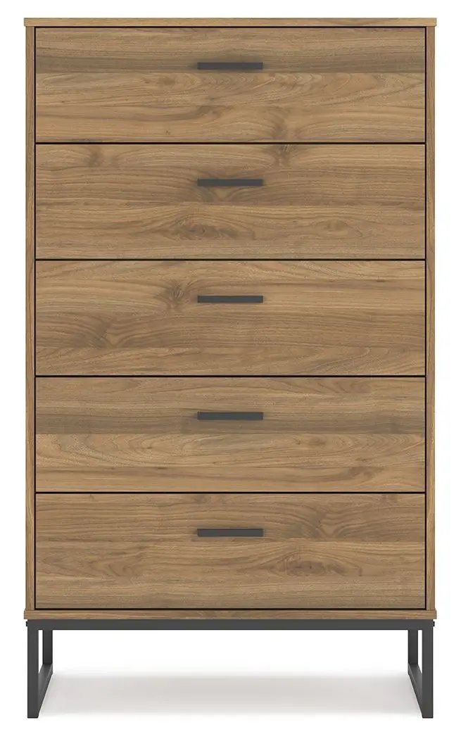 Deanlow - Five Drawer Chest - Honey by Unique Piece Furniture