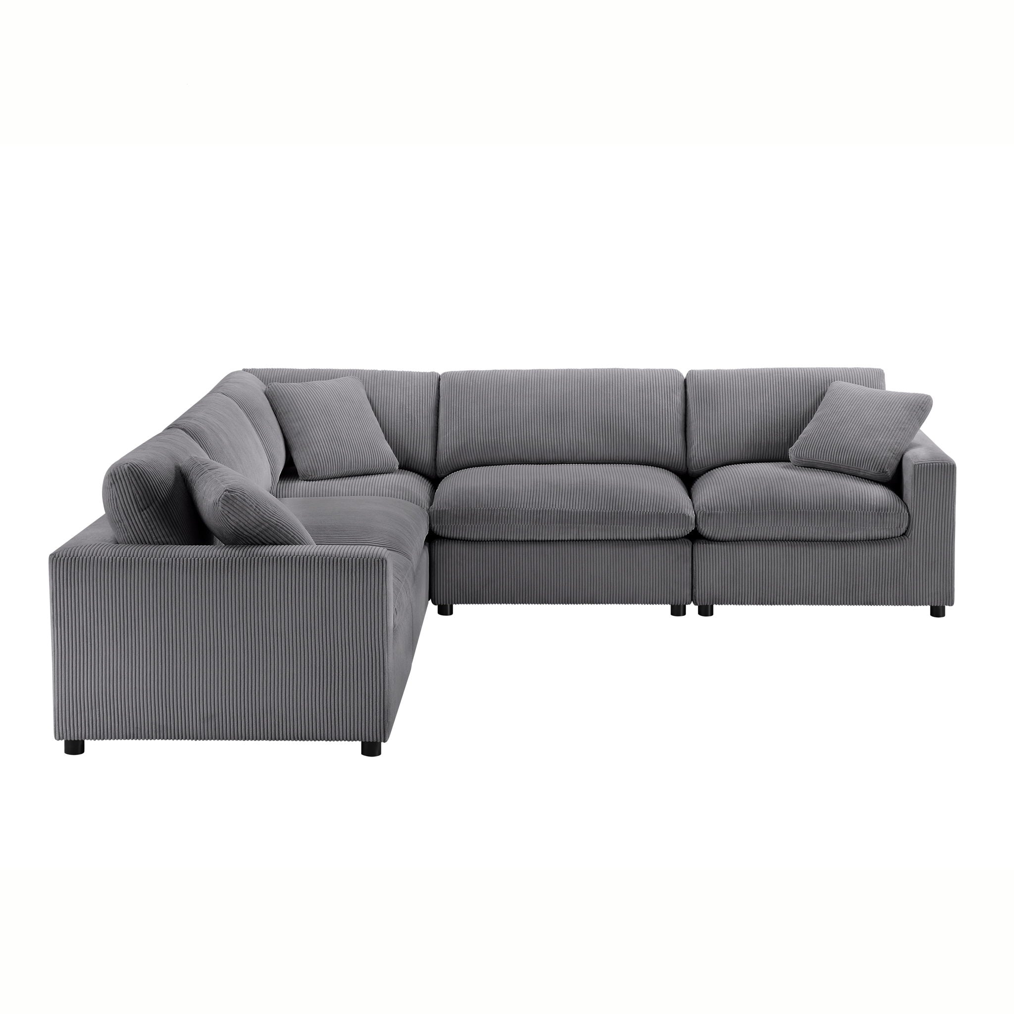 Chelsea - Modular 5 Piece Sectional by HouseOfZazla