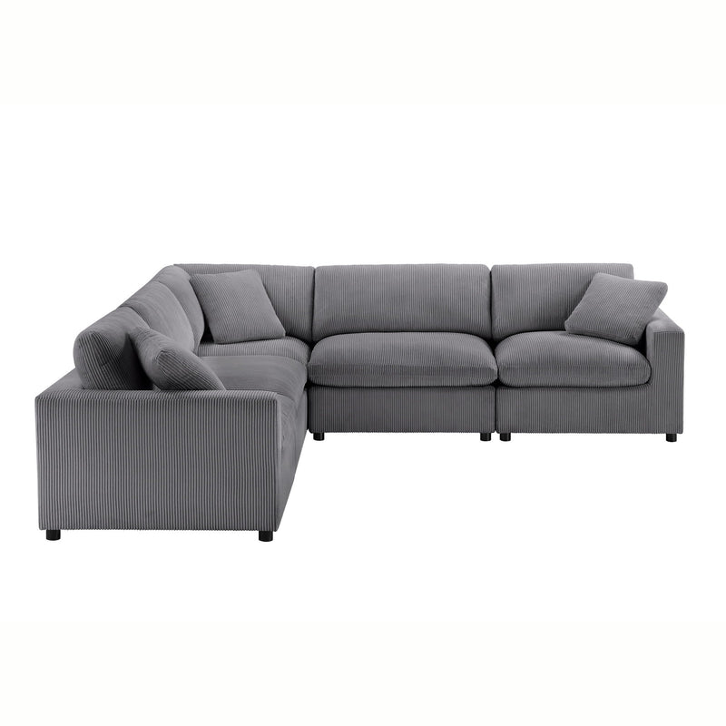 Chelsea - Modular 5 Piece Sectional by HouseOfZazla