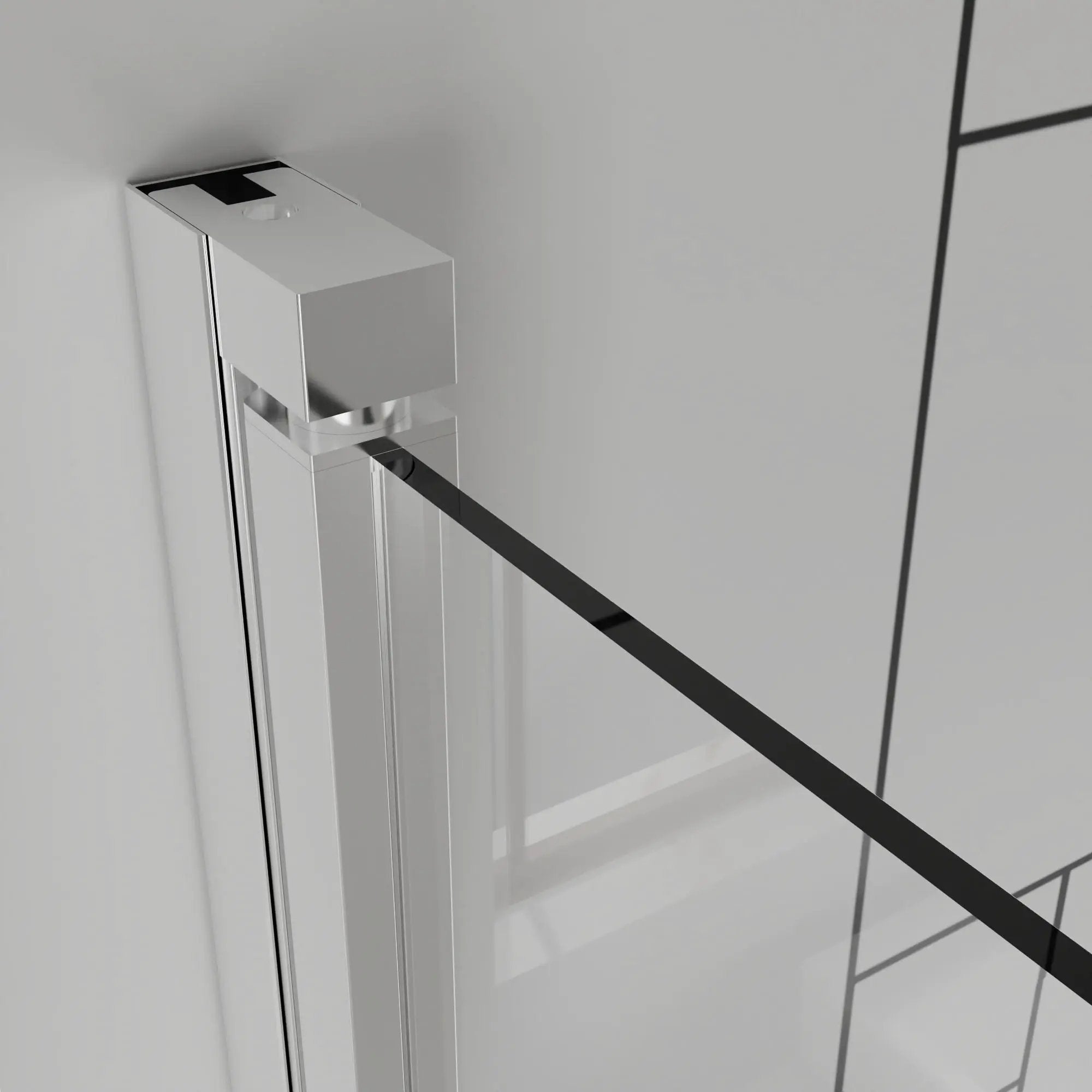 Frameless Bi Fold Shower Doors 30" W X 72" H - Chrome by HouseOfZazla