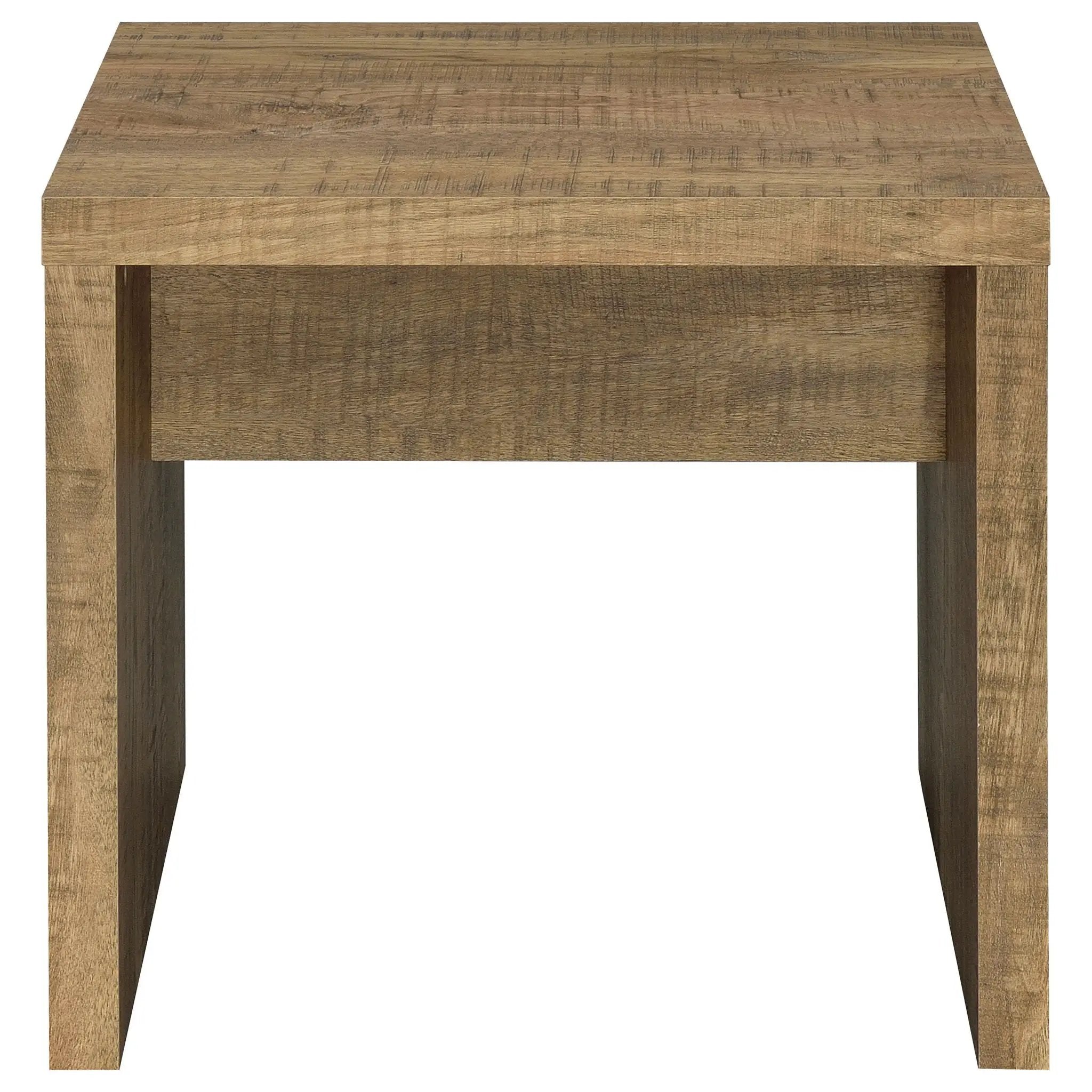 Lynette Square Engineered Wood End Table Mango by Unique Piece Furniture