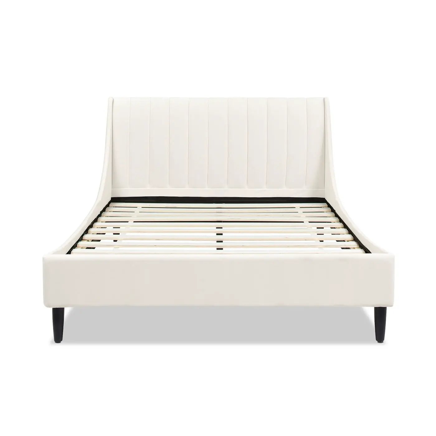 Aspen - Vertical Tufted Modern Headboard Platform Bed Set by HouseOfZazla