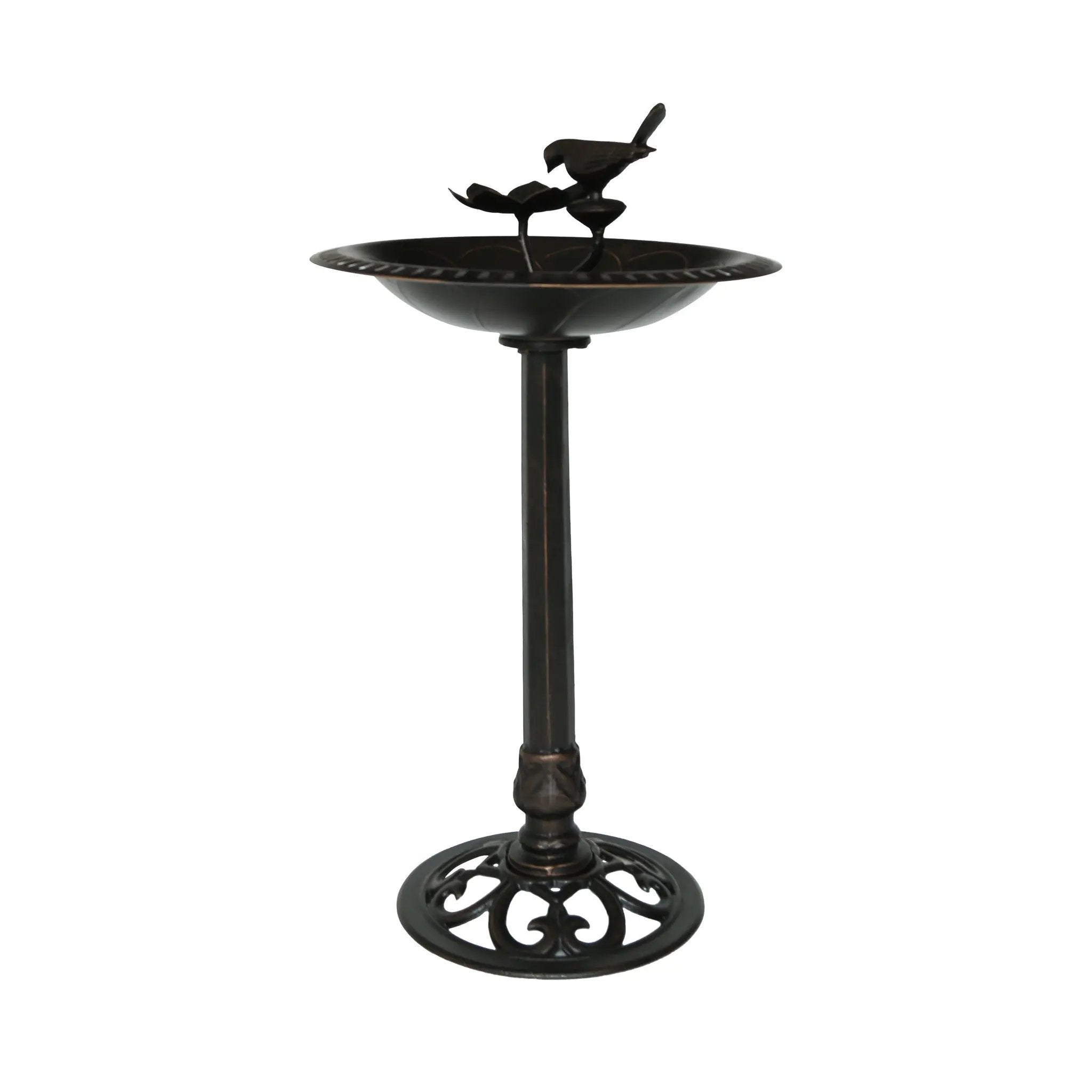 Outdoor Aluminum and Iron Bird Bath by HouseOfZazla