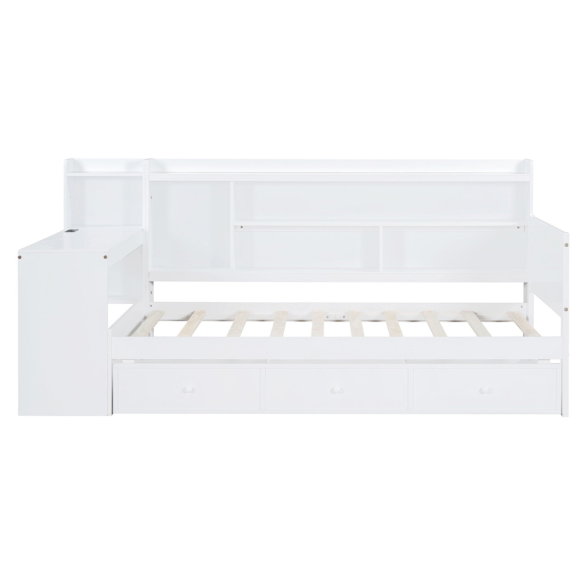Daybed With 3 Drawers USB Ports And Desk by HouseOfZazla