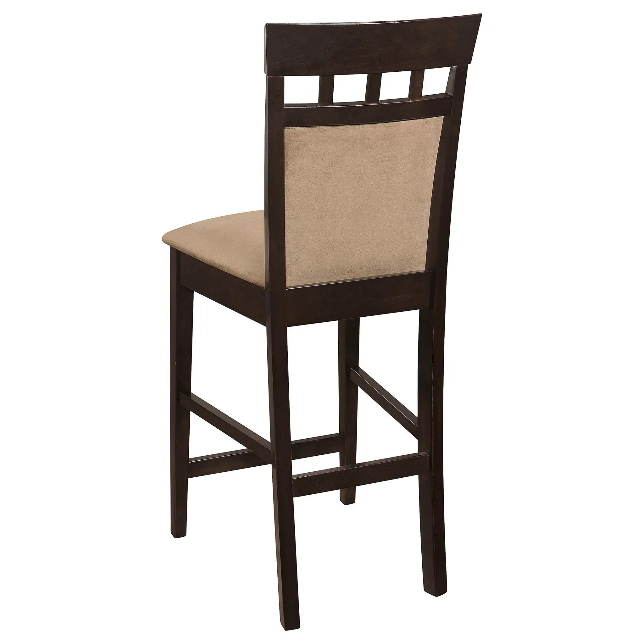 Gabriel Closed Back Counter Chair Cappuccino (Set of 2) by Unique Piece Furniture