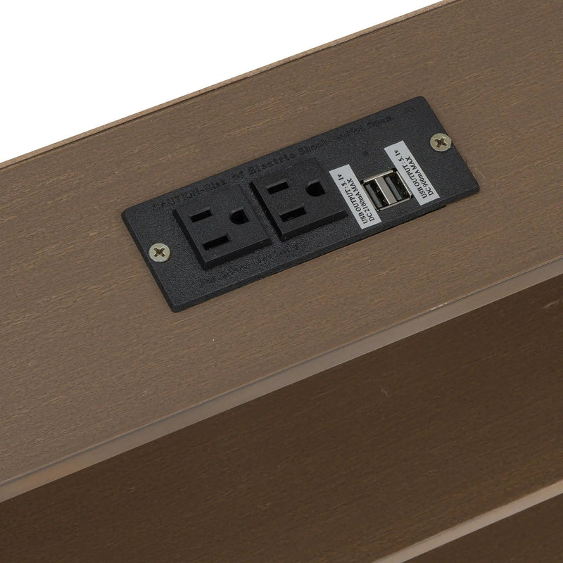 Bunk Bed With Storage Cabinets And USB Ports