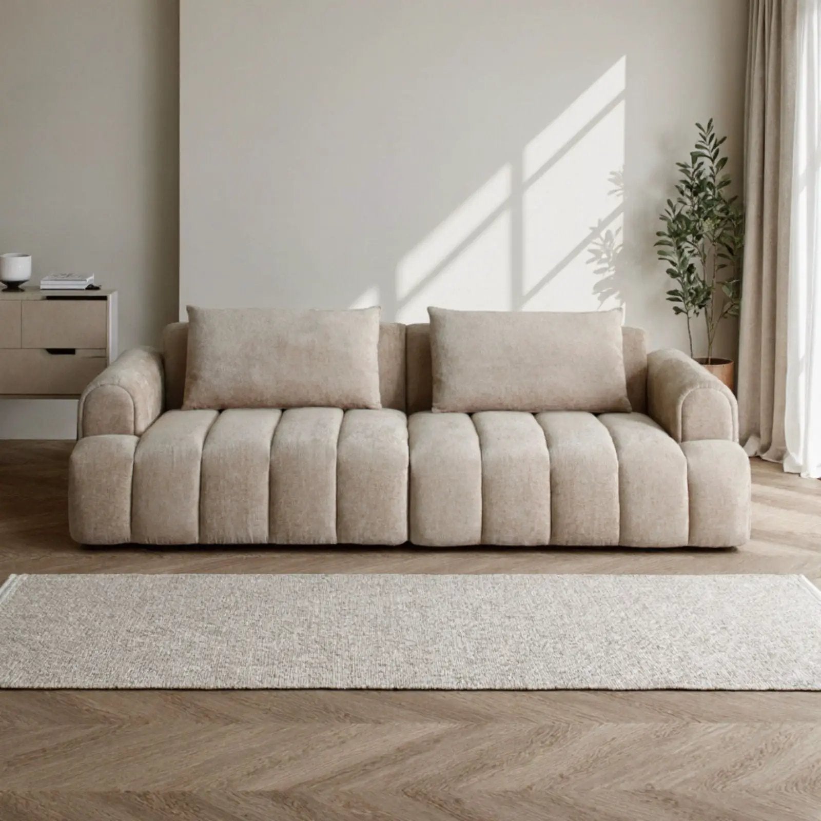 4 Seater Sectional Sofa For Living Room Spaces - Camel by HouseOfZazla