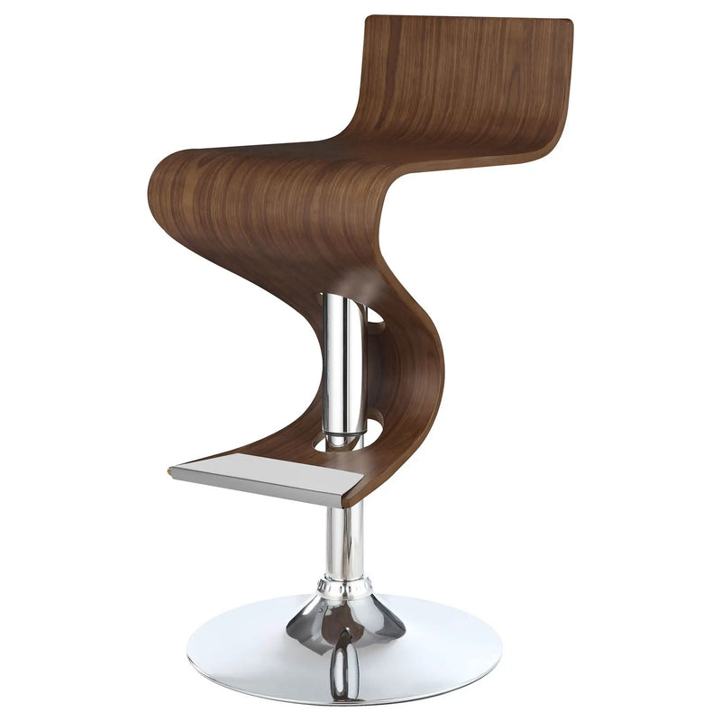 S-Shaped Adjustable Bar Stool - Brown by HouseOfZazla