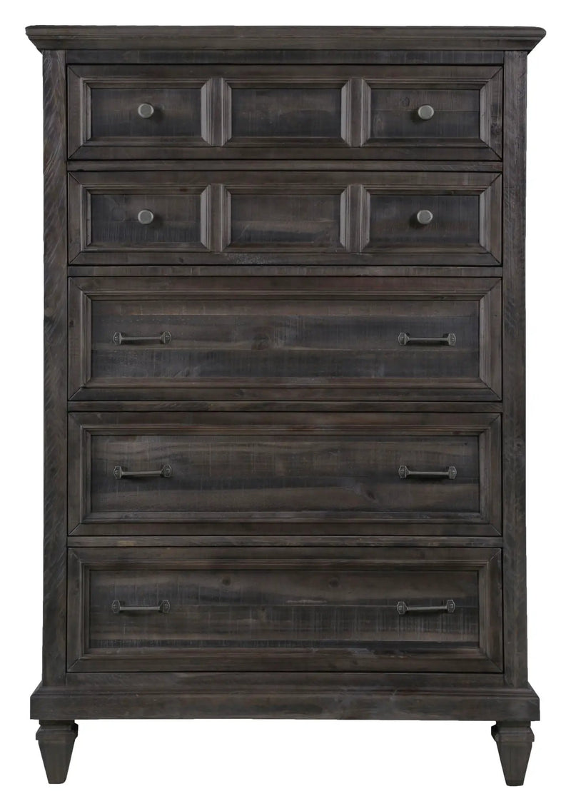 Calistoga - 5 Drawer Chest - Weathered Charcoal, photo 6 of 7