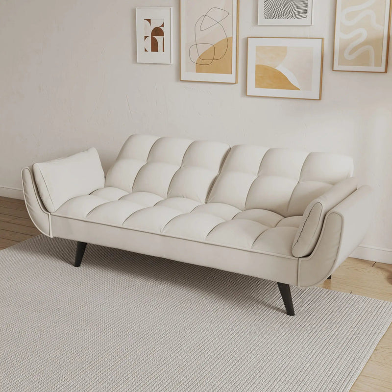 Sofa Soft Two Armrests Throw Pillow Pillow Comfortable Fit Apartment Bedroom Small Space by Unique Piece Furniture