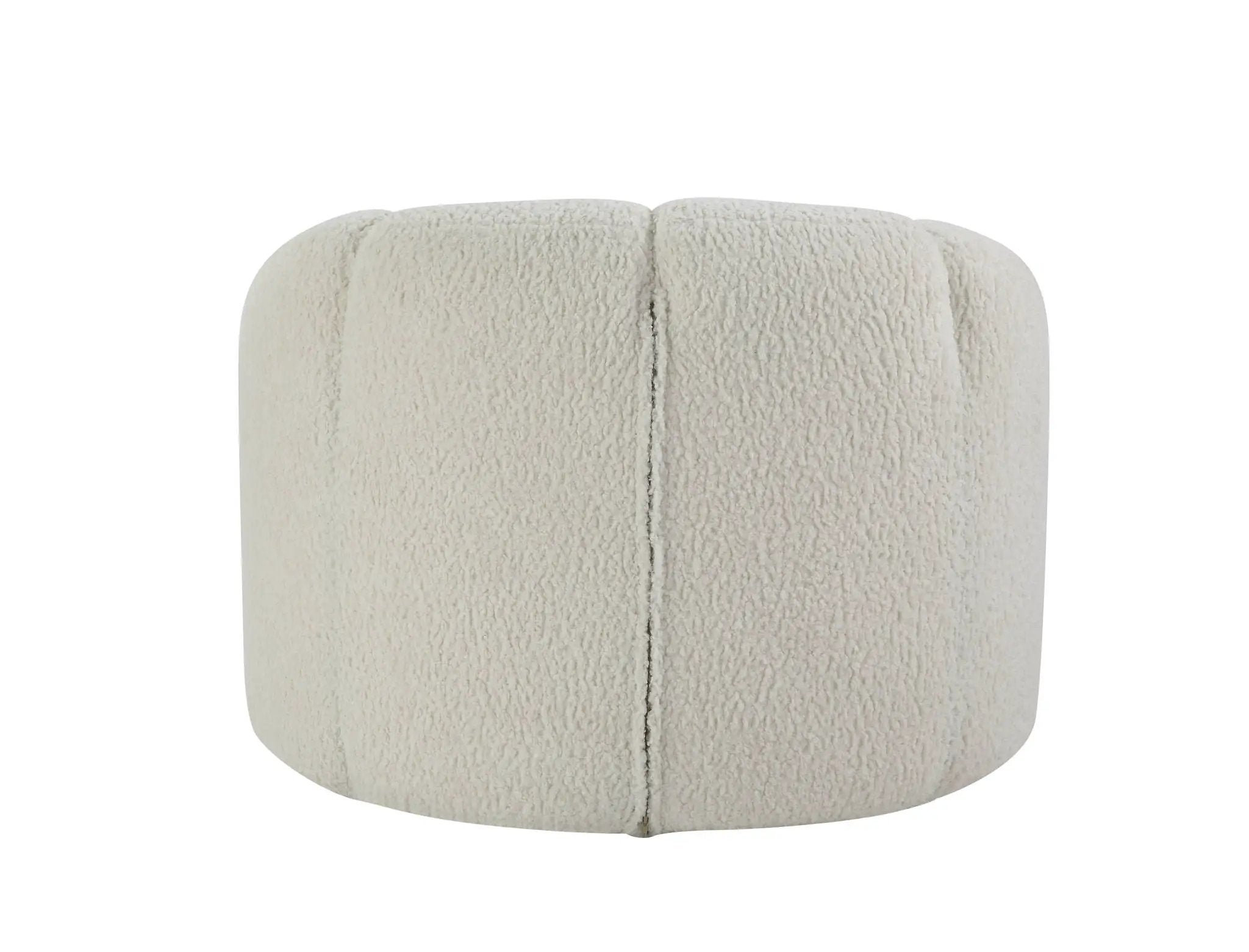 Osmash - Teddy Sherpa Chair With Swivel - White by HouseOfZazla