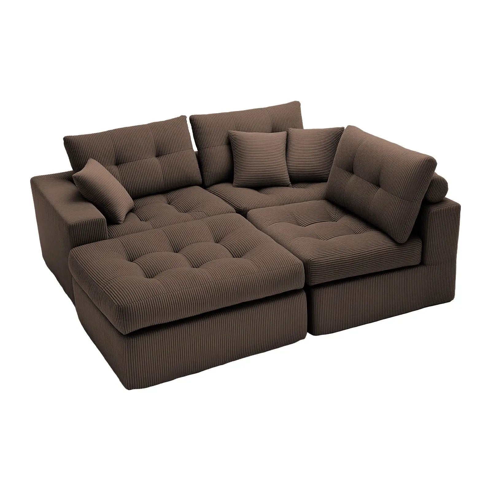 Corner Chaise L-Shaped Sectional Sofa Bed by HouseOfZazla