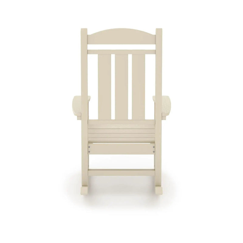 Traditional Porch Rocker Classic HDPE Poly Lumber For Porch, Patio, And Garden Comfort by Unique Piece Furniture