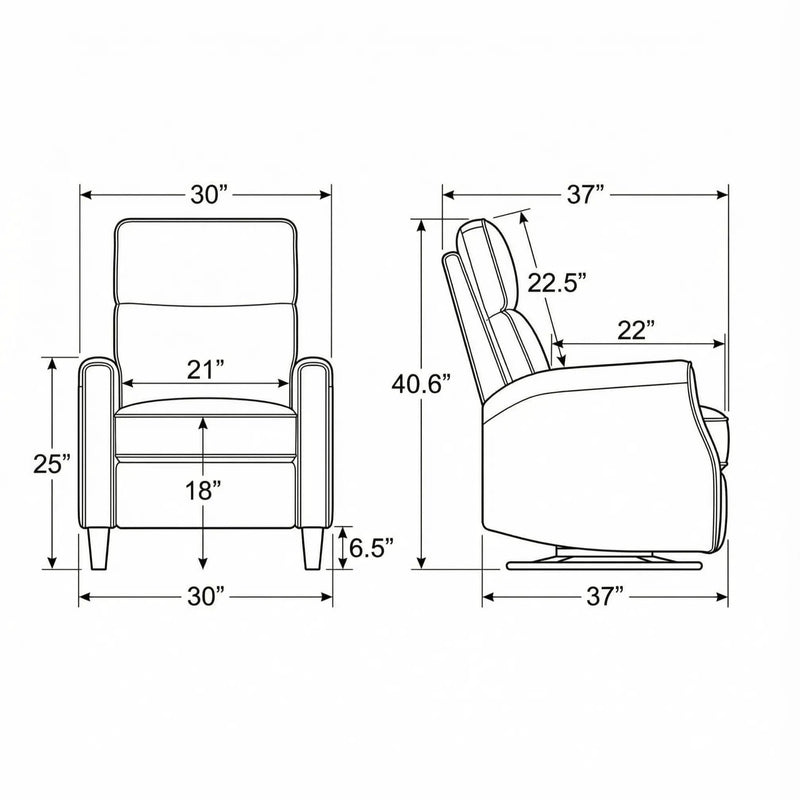 Swivel Gliding Recliner by Unique Piece Furniture