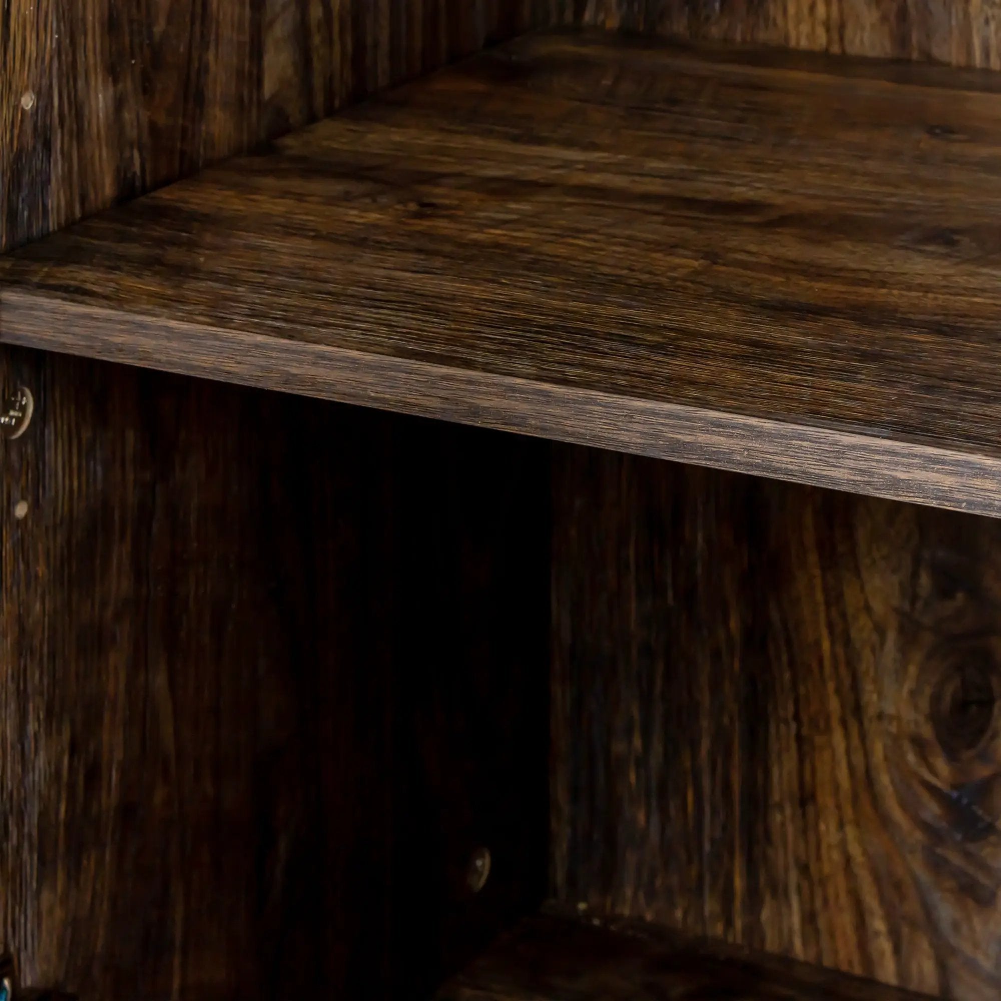 Cabinet with 4 Doors and 4 Open Shelves Freestanding Sideboard by HouseOfZazla