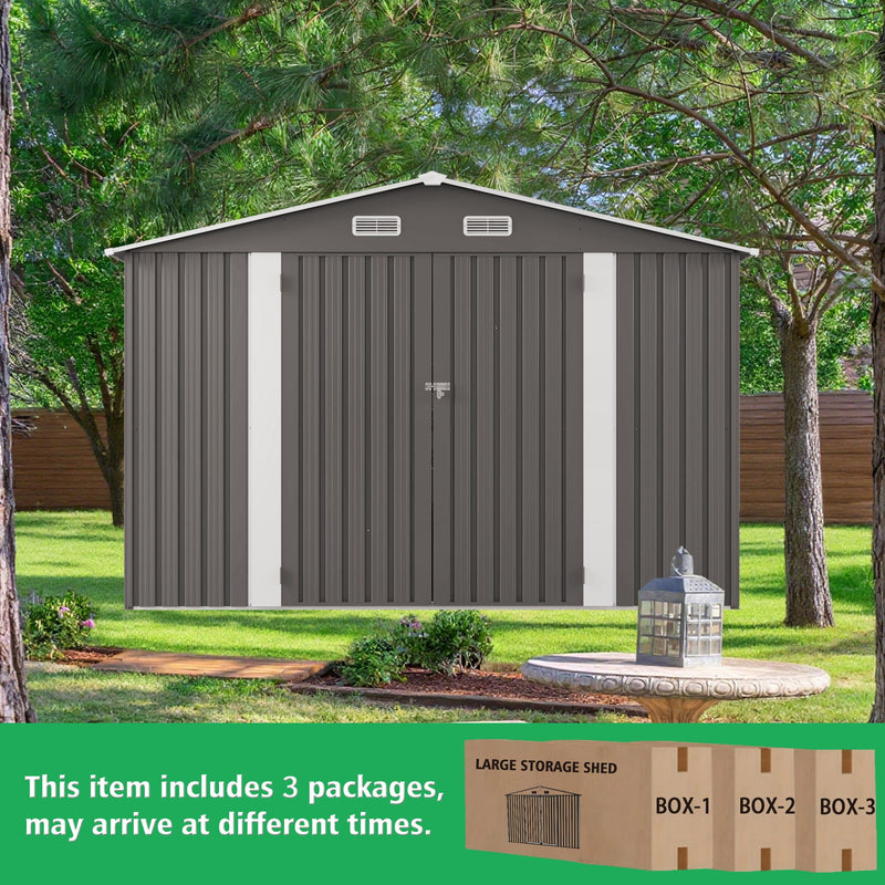 Outdoor Storage Shed With Lockable Doors by HouseOfZazla
