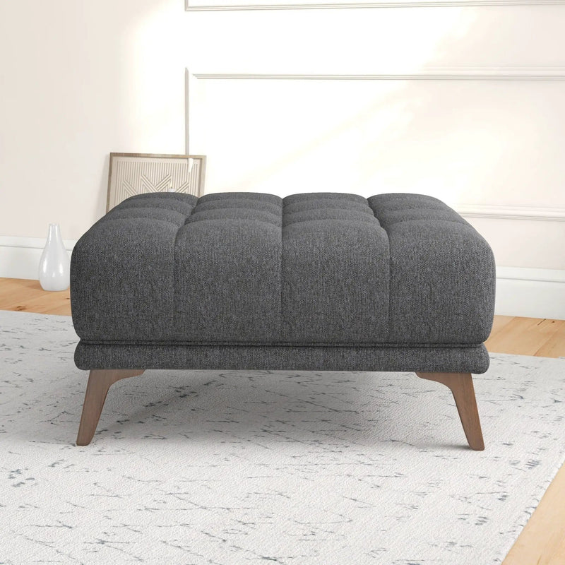 Addison - Square Upholstered Ottoman by HouseOfZazla