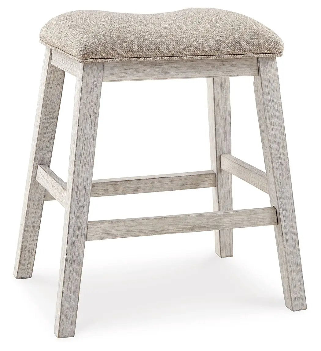 Skempton - Upholstered Stool (Set of 2) - White by Unique Piece Furniture