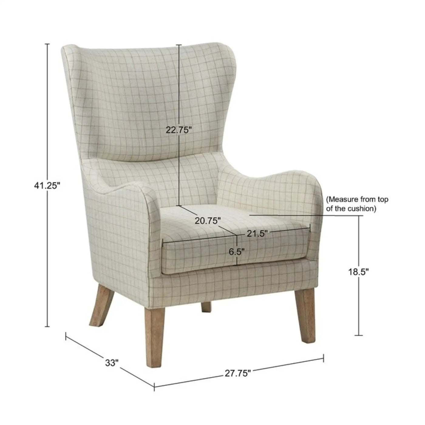 Arianna Swoop Wing Chair by HouseOfZazla